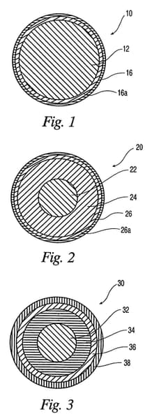Thin-layer-covered golf ball with improved velocity