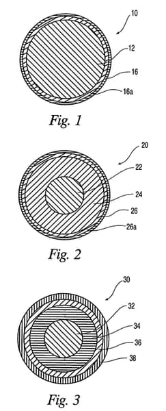Thin-layer-covered golf ball with improved velocity