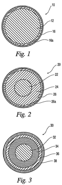 Thin-layer-covered golf ball with improved velocity